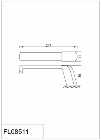 Полотенцедержатель RUSH Flores FL08511